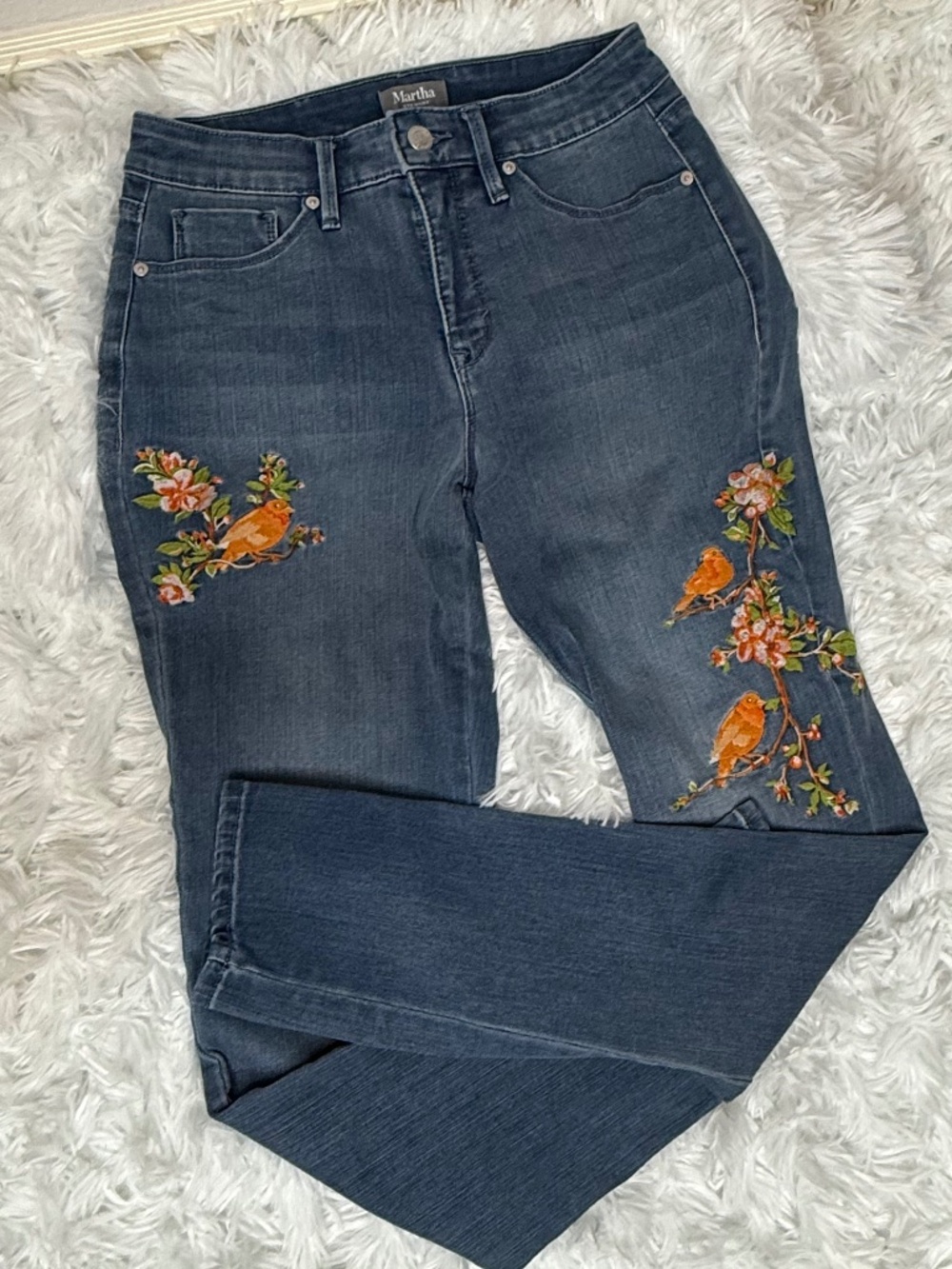 Martha Steward Embroidered Jeans